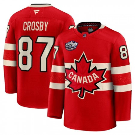 Kanada tröja 4 Nations Face Off 2025 Fanatics Premium Sidney Crosby Röd - NHL Tröjor Herr Kanada tröja 4 Nations Face Off 2025 Fanatics Premium Sidney Crosby Röd - NHL Tröjor Herr